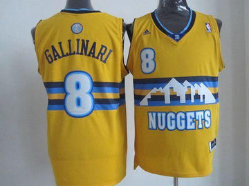 Danilo Gallinari Denver Nuggets yellow Alternate jersey