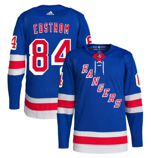 Adam Edstrom New York Rangers royal jersey
