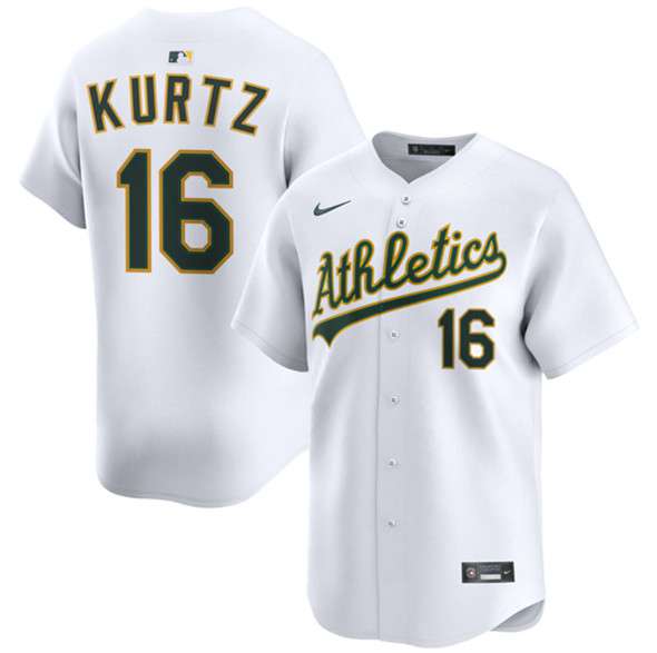 Nick Kurtz Oakland Athletics white Home jersey