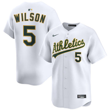 Jacob Wilson Oakland Athletics white Home jersey