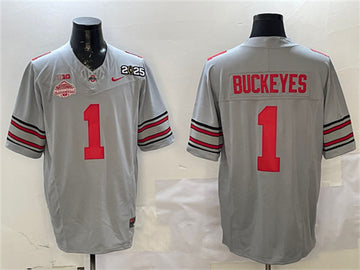 Ohio State Buckeyes gray jersey
