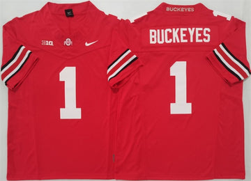 Ohio State Buckeyes red jersey