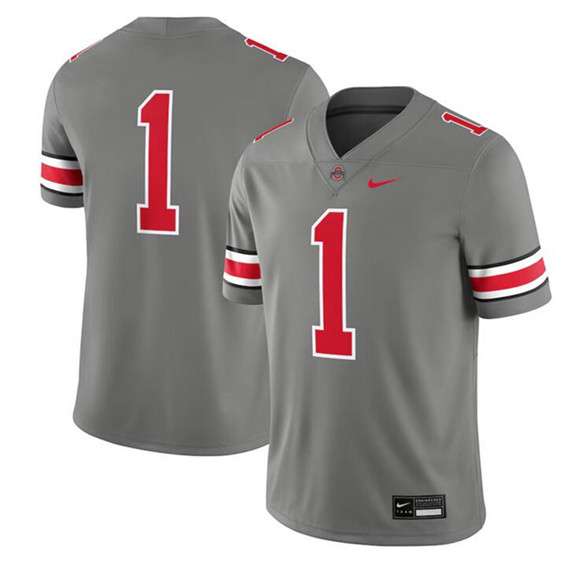 Ohio State Buckeyes gray jersey