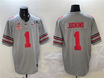 Quinshon Judkins Ohio State Buckeyes gray jersey