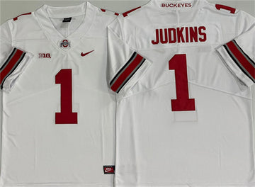 Quinshon Judkins Ohio State Buckeyes white jersey