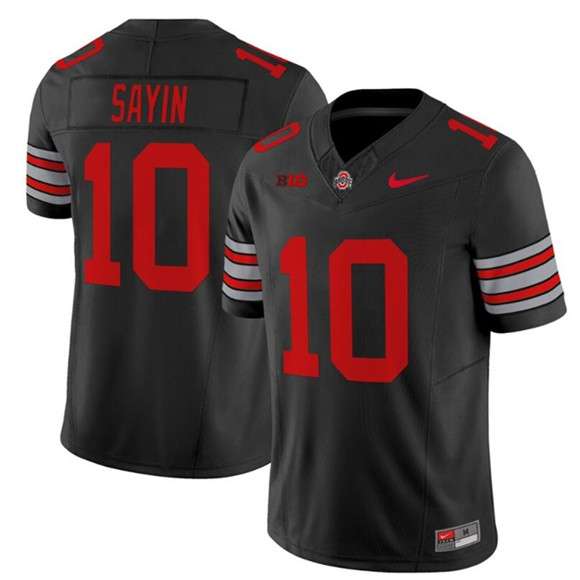 Julian Sayin Ohio State Buckeyes black FUSE jersey