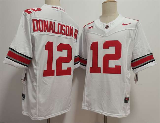 JCJ Donaldson Ohio State Buckeyes white FUSE jersey