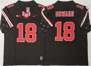 Will Howard Ohio State Buckeyes black FUSE jersey