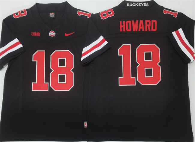 Will Howard Ohio State Buckeyes black jersey