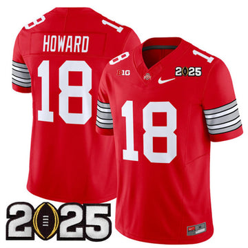 Will Howard Ohio State Buckeyes red jersey