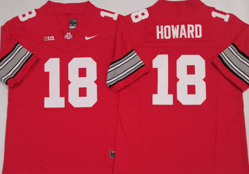 Will Howard Ohio State Buckeyes red jersey