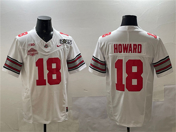 Will Howard Ohio State Buckeyes white jersey