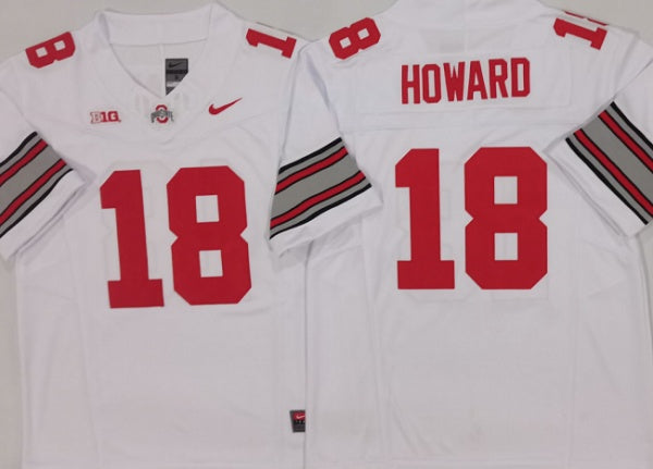 Will Howard Ohio State Buckeyes white FUSE jersey