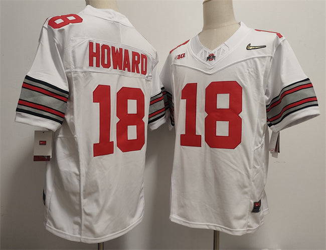 Will Howard Ohio State Buckeyes white jersey