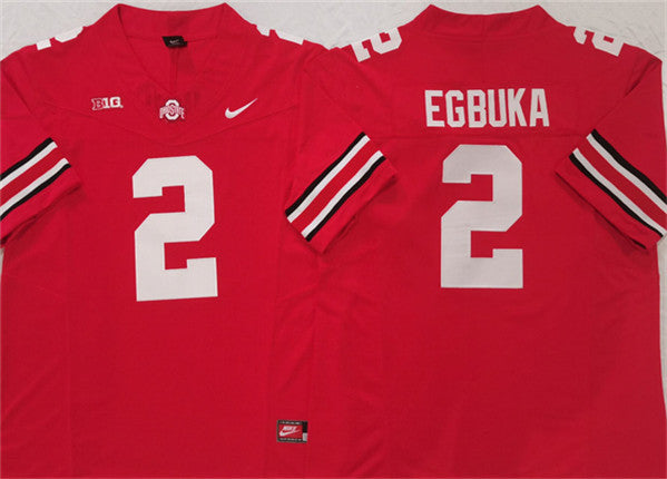 Emeka Egbuka Ohio State Buckeyes red jersey