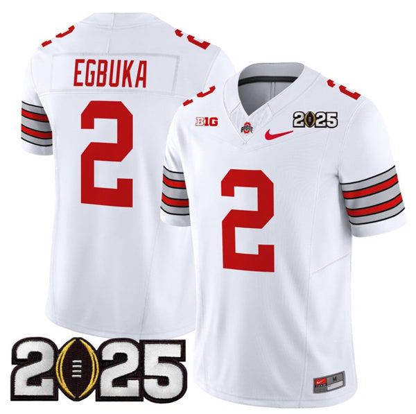 Emeka Egbuka Ohio State Buckeyes white jersey