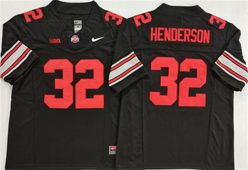 TreVeyon Henderson Ohio State Buckeyes black jersey