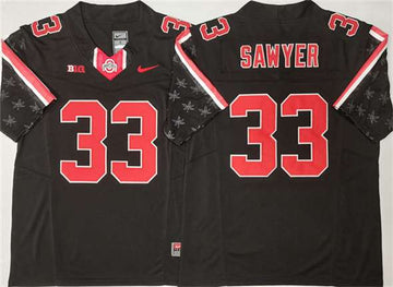 Jack Sawyer Ohio State Buckeyes black FUSE jersey