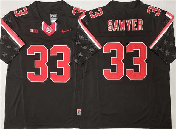 Jack Sawyer Ohio State Buckeyes black FUSE jersey