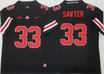 Jack Sawyer Ohio State Buckeyes black jersey