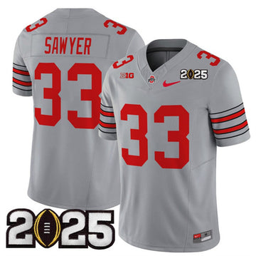 Jack Sawyer Ohio State Buckeyes gray jersey