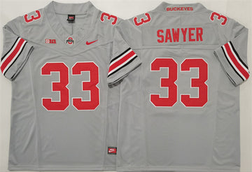Jack Sawyer Ohio State Buckeyes gray jersey