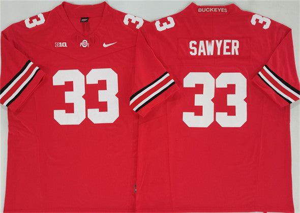 Jack Sawyer Ohio State Buckeyes red jersey