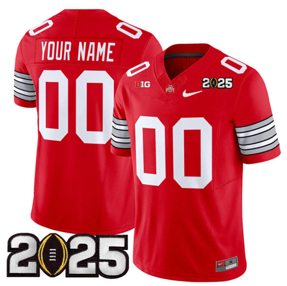 Custom Ohio State Buckeyes red jersey