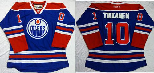 Esa Tikkanen Edmonton Oilers blue jersey