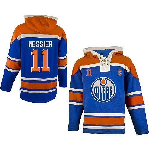 Mark Messier Edmonton Oilers blue jersey