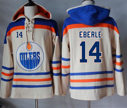 Jordan Eberle Edmonton Oilers cream jersey