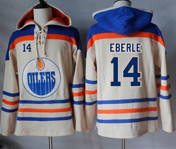 Jordan Eberle Edmonton Oilers cream jersey