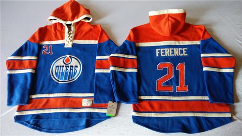 Andrew Ference Edmonton Oilers blue jersey