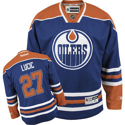 Milan Lucic Edmonton Oilers blue Home jersey