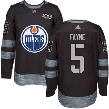 Mark Fayne Edmonton Oilers black jersey