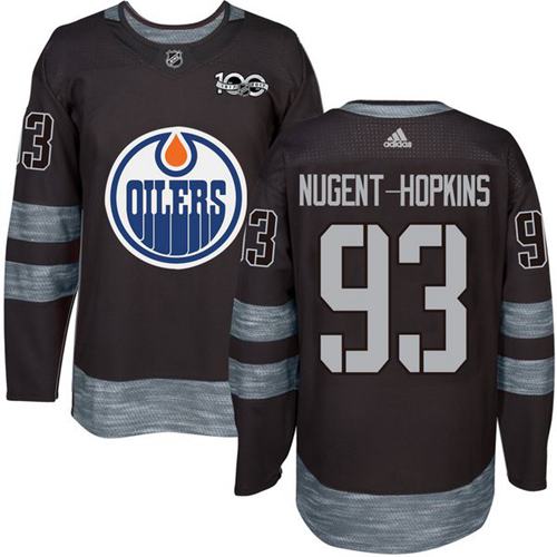 Ryan Nugent-Hopkins Edmonton Oilers black jersey