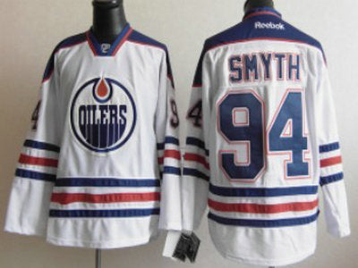 Ryan Smyth Edmonton Oilers white jersey
