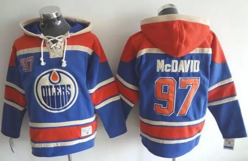 Connor McDavid Edmonton Oilers blue jersey