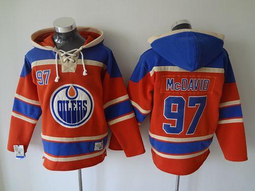 Connor McDavid Edmonton Oilers orange jersey