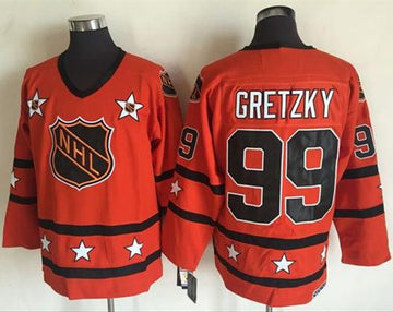 Wayne Gretzky Edmonton Oilers orange Throwback jersey