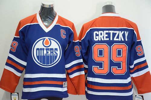 Wayne Gretzky Edmonton Oilers blue jersey