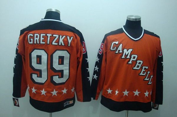 Wayne Gretzky Edmonton Oilers orange jersey