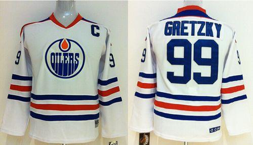 Wayne Gretzky Edmonton Oilers white jersey