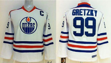 Wayne Gretzky Edmonton Oilers white jersey