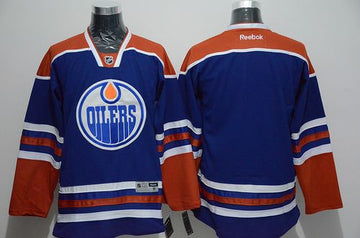 Custom Edmonton Oilers blue jersey