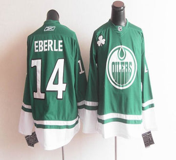 St Patty's Day Edmonton Oilers green jersey
