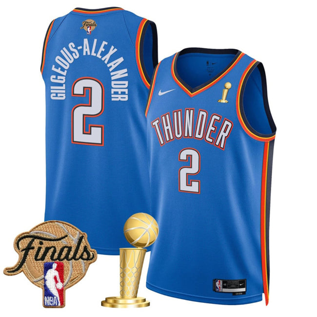 Shai Gilgeous-Alexander Oklahoma City Thunder blue jersey