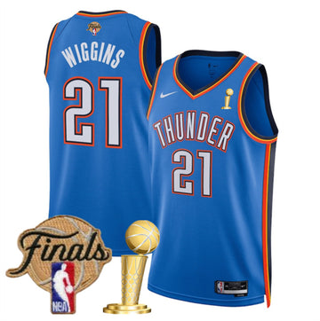 Aaron Wiggins Oklahoma City Thunder blue jersey