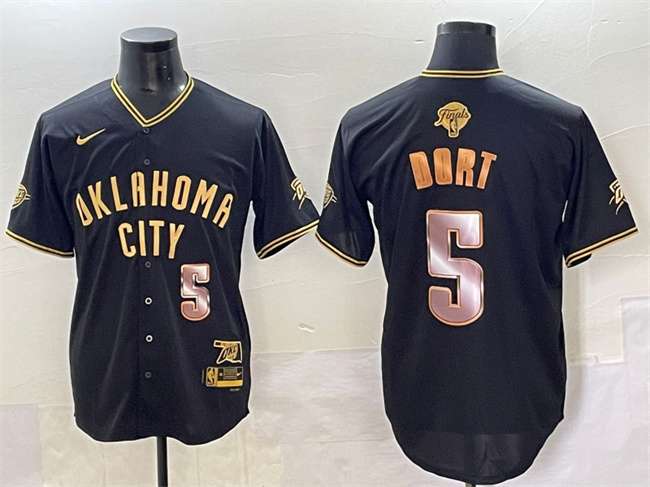 Luguentz Dort Oklahoma City Thunder black-gold Vapor jersey