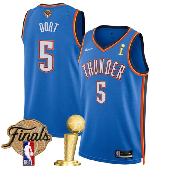 Luguentz Dort Oklahoma City Thunder blue jersey